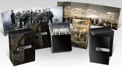Band Of Brothers und die Pazifik-Boxen mit Artwork