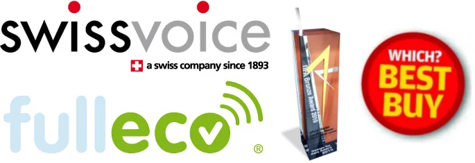 ePure DECT Cordless Phone by Swissvoice - Black ePure Cordless Phone Swissvoice Fulleco Black