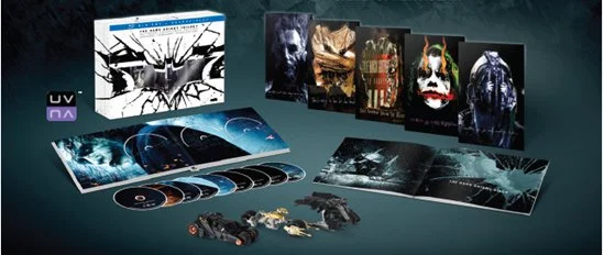 The Dark Knight Trilogy Exploded Packshot