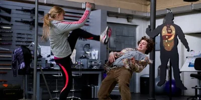 Dave and Mindy Fighting Without Costumes