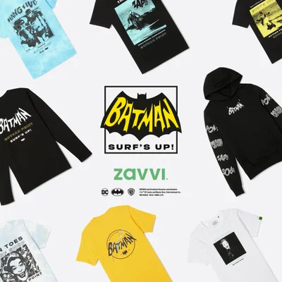 Batman Surf Flatlay