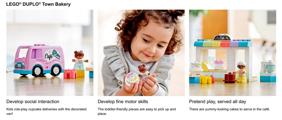 Nahaufnahmen des LEGO Duplo Sets