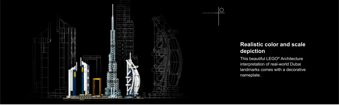 nahaufnahme jedes Dubai Structure-Modells