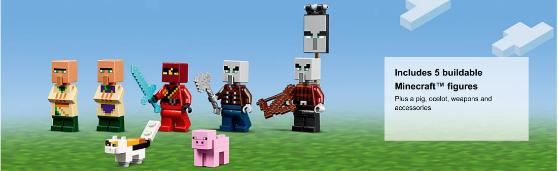 nahaufnahme von Minecraft Minifiguren