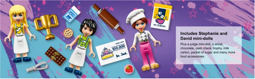 Nahaufnahme der Baker-Minifiguren