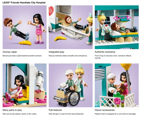 Nahaufnahmen des Krankenhaus-Sets