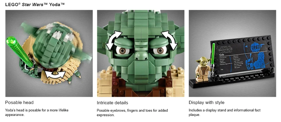 Nahaufnahmen des Star Wars LEGO Sets