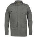 Brave Soul Men's 3/4 Length Oxford Jacket - Sage - S - Sage Bild 1