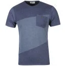 Boxfresh Men's Leatrix Cut and Sew T-Shirt - Navy Marl - S - Dunkelblau meliert Bild 1