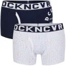 Duck and Cover Men's 2-Pack Boxers - Blue/Navy - S - Blue/Navy Bild 1