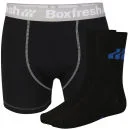Boxfresh Männer Socken & Boxershorts Geschenkset - Schwarz - S - Schwarz Bild 1
