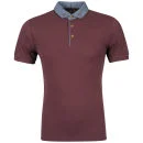 Boxfresh Men's Kame Polo Shirt - Catawba Grape - S - Catawba Grape Bild 1
