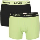 Levi's Men's Nortonville 2-Pack Boxer - Black/Lettuce Green - S - Black/Lettuce Green Bild 1