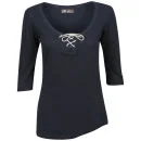 Brave Soul Women's Aisha Tie Top - Navy - S - Marineblau Bild 1