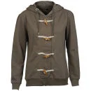 Brave Soul Women's Toggle Jersey Jacket - Mocha - S - Mocha Bild 1