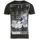 Ringspun Men's Photo Print T shirt Deep Blue - Faded Black - S - Faded Black Bild 1