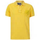 Loyalty & Faith Men's Leopard Washed Polo Shirt - Yellow - S - Gelb Bild 1