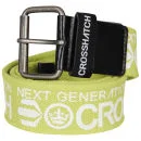 Crosshatch Men's Kicks Canvas Printed Belt - Acid Lime/White - S - Acid Lime/White Bild 1