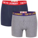 Tokyo Laundry Men's Izumo 2-Pack Boxers - Mid Grey Marl/Charcoal - S - Mid Grey Marl/Charcoal Bild 1