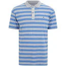 Gola Männer Yarn Dyed Streifen Polo Shirt - Grau/Blau - S - Grau/Blau Bild 1
