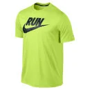 Nike Herren Legend Run Swoosh Lauf-T-Shirt - Volt Grün - S - Volt Green Bild 1