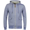 Boxfresh Men's Haben Marl Hooded Zip Through Sweat - Blue Dusk - XS - Blue Dusk Bild 1