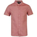 Brave Soul Men's Levinasb Short Sleeve Shirt - Red - S - Rot Bild 1