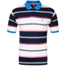 Fenchurch men's Tilt Polo Shirt - White Stripe - S - White Stripe Bild 1