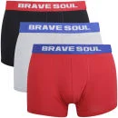 Brave Soul Männer 3er Pack Boxershorts - Multi - S - Bunt Bild 1
