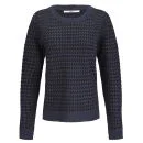 Only Women's Graffic Dogtooth Jumper - Navy - UK 6 - Blau Bild 1