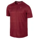 Nike Men's Printed Miler Short Sleeve Running T-Shirt - Gym Red - S - Rot Bild 1