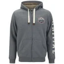 Animal Men's Farthings Zip Through Hoody - Charcoal Marl - S - Grau Bild 1