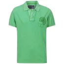 Loyalty & Faith Men's Leopard Washed Polo Shirt - Green - S - Grün Bild 1