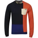 Weekend Offender Men's Leftback Crew Neck Sweatshirt - Navy - S - Marineblau Bild 1