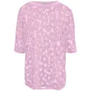 Glamorous Damen Burnout Daisy Top - Pink - Eine Größe - Rosa Bild 1