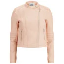 Vero Moda Women's Tattoo Biker Jacket - Tropical Peach - XS/UK 8 - Orange Bild 1