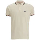 Crosshatch Men's Krylax Polo Shirt - Vapourous Grey - S - Cream Bild 1