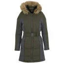 Brave Soul Women's Neema Panel Padded Coat - Khaki - 8 - Kaki Bild 1