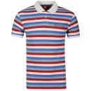Fenchurch Men's Mills Polo Shirt - Bright Blue Stripe - S - Bright Blue Stripe Bild 1