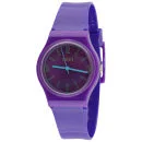 Oasis Women's Purple Round Plastic Watch Bild 1