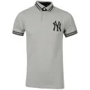 Majestic Men's Yankees Working Pique Polo - Silver - S - Silber Bild 1