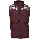 Brave Soul Herren Burnley Gilet - Burgunderrot - S - Bordeauxrot Bild 1