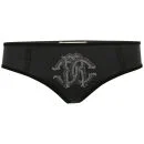 Roberto Cavalli Women's Diamante Logo Briefs - Black - S - Schwarz Bild 1