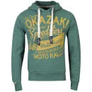 Tokyo Laundry Men's Willard Print Hooded Sweatshirt - Mallard Green Marl - S - Mallard Green Marl Bild 1