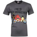 Angry Birds Men's Anger Management T-Shirt - Charcoal - S - Dunkelgrau Bild 1
