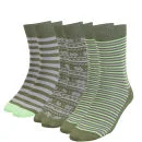 Green Treat Herren 3er-Pack Socken Geschenk Set - Grün - Eine Größe - Grün Bild 1