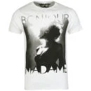 Ringspun Men's Photo Print T shirt Bonjour - White - S - Weiß Bild 1