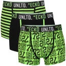 Ecko Men's 3-Pack Boxers - Black/Green - S - Black/Green Bild 1