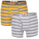 Tokyo Laundry Men's Lzumi 2-Pack Boxers - Gold/Grey - S - Gold/Grey Bild 1
