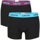 Levi's Men's Elwyn 2-Pack Boxer - Black/Violet - S - Black/Violet Bild 1